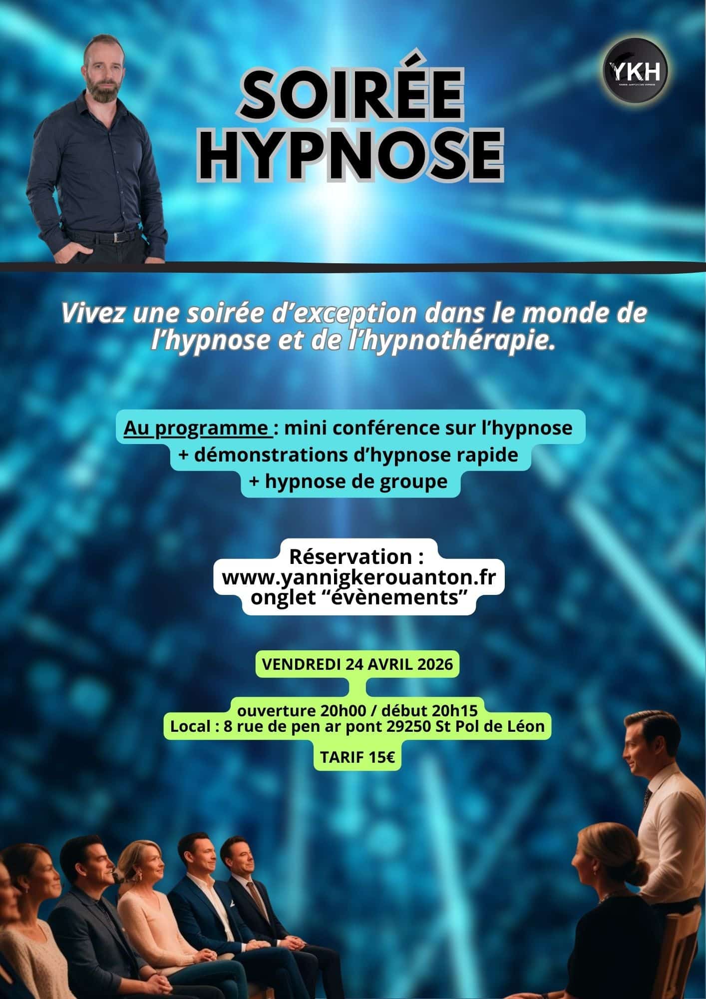 affiche soirée hypnose site