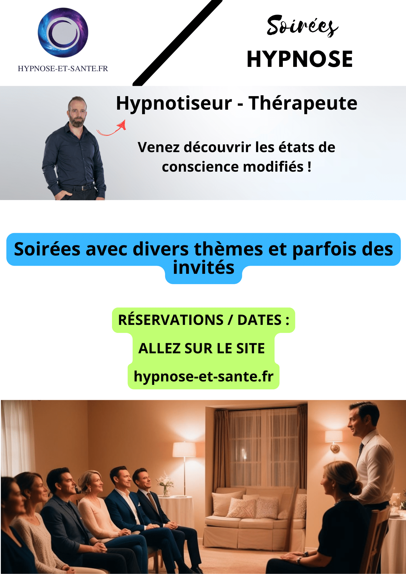 affiche soirée hypnose site
